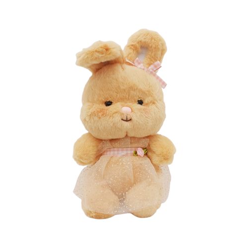 Peluche con diseño de conejo en color café