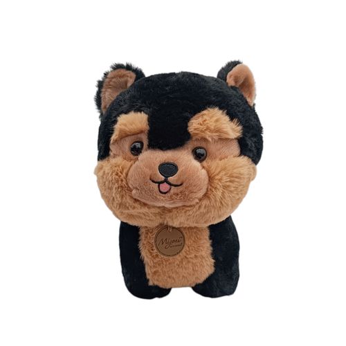 Peluche en bicolor con diseño de cachorro