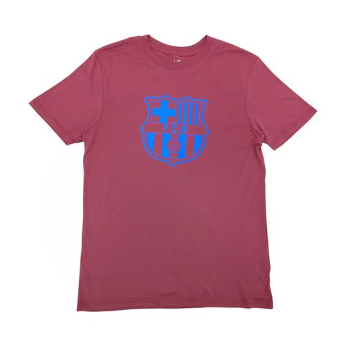 Camiseta deportiva color ocre estampada de F.C Barcelona para hombre