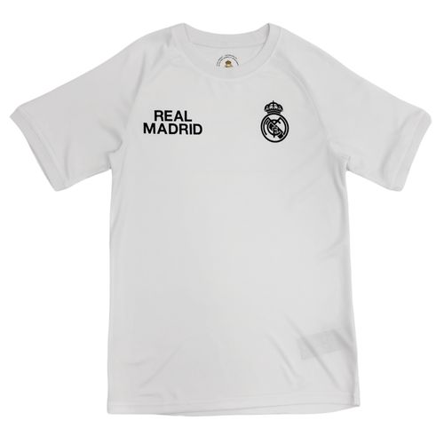 Camiseta deportiva Real Madrid CF color blanco con mangas cortas para hombre
