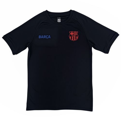 Camiseta deportiva color navy estampada de F.C Barcelona para hombre