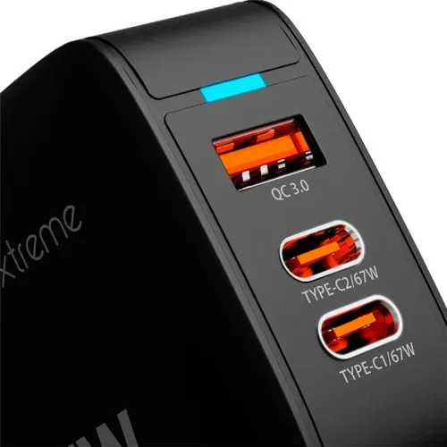 Cargador Klip Xtreme PowerWall USB-C + USB-A 67 Watts