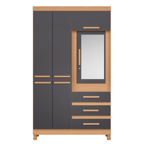 Ropero 2 puertas con gavetas y puerta con llave Fusion