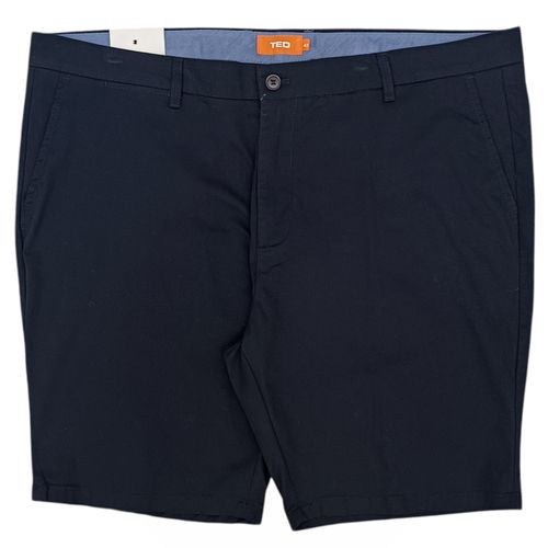 Short plus size casual color navy para hombre