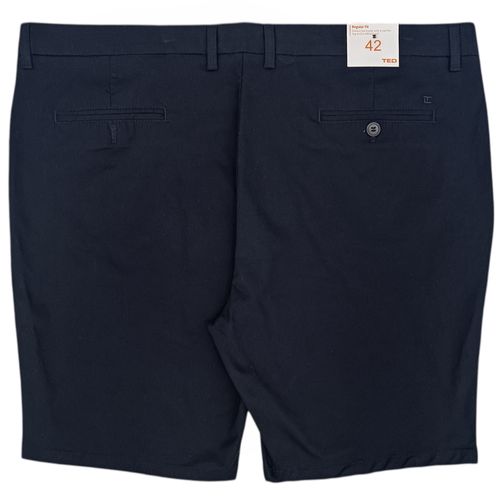 Short plus size casual color navy para hombre