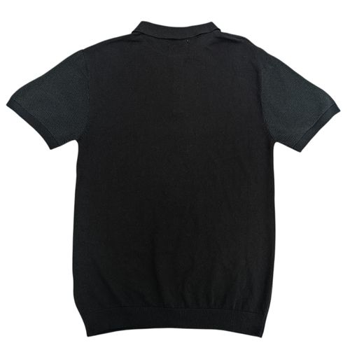 Camisa tipo Polo color gris de mangas cortas para hombre
