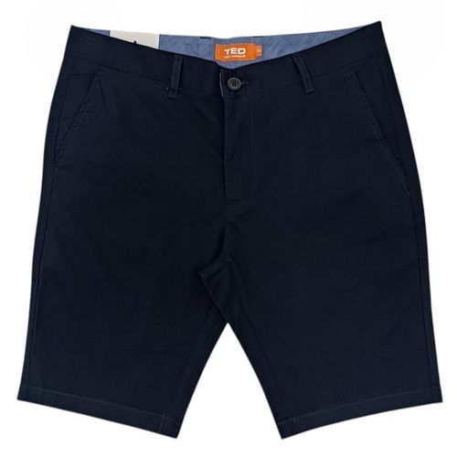 Short casual color negro con diseño sólido para hombre