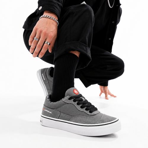 Sneakers casuales color gris para hombre