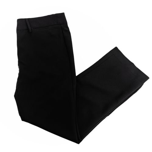 Pantalón slim color negro con diseño sólido para mujer