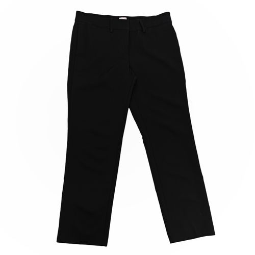 Pantalón slim color negro con diseño sólido para mujer