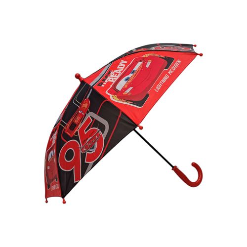 Sombrilla infantil color rojo con diseño alusivo a Cars para niño