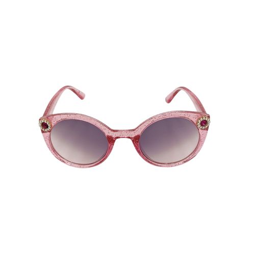 Lentes de sol con detalle de flor color rosa para niña