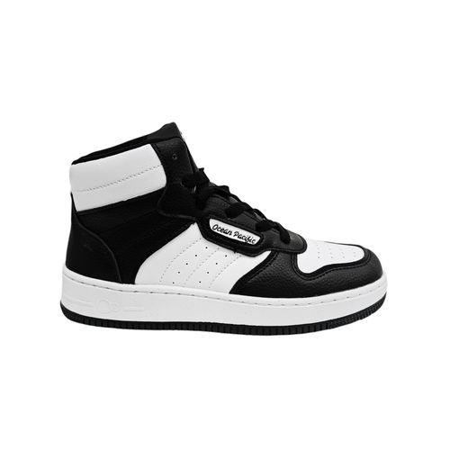 Sneakers estilo botines bicolor diseño con textura para niño