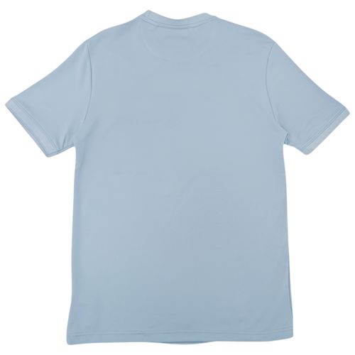 Camiseta color celeste mangas cortas con diseño sólido para hombre