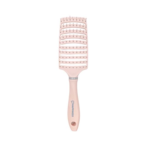 Cepillo para cabello color rosa con diseño rectangular para mujer