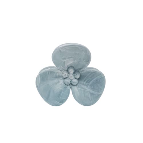 Gancho con diseño floral decorativo color azul para mujer
